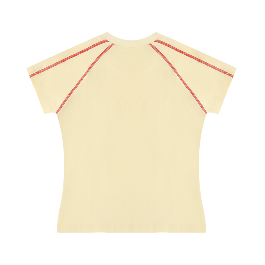 Embezzled Contrast Stitch Tee