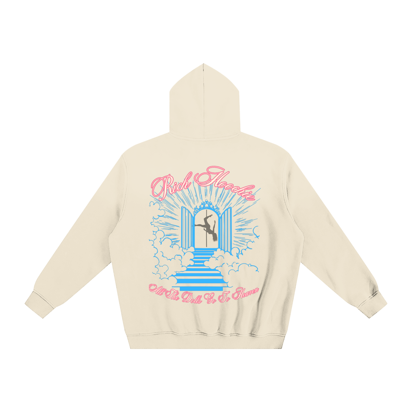 All the Dolls Go To Heaven Grey Camel Hoodie
