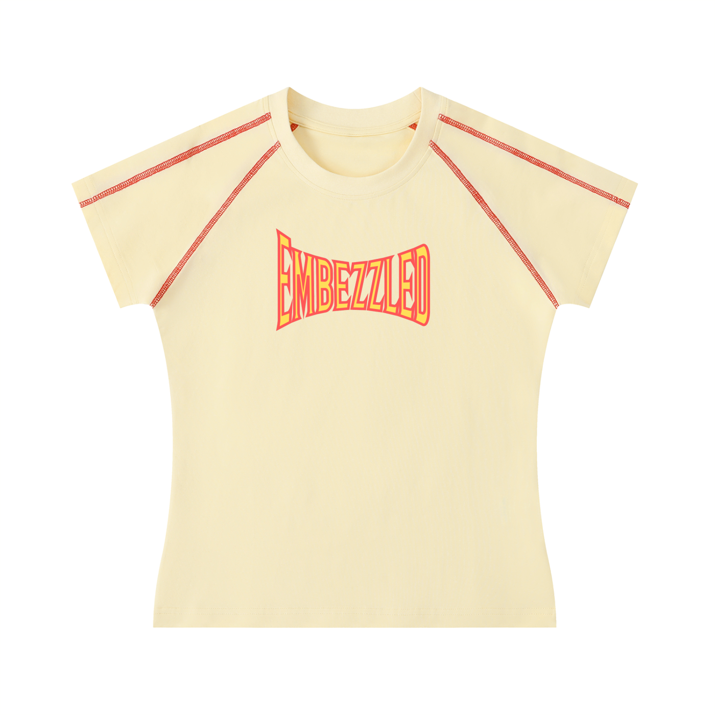 Embezzled Contrast Stitch Tee