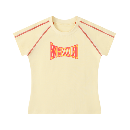 Embezzled Contrast Stitch Tee